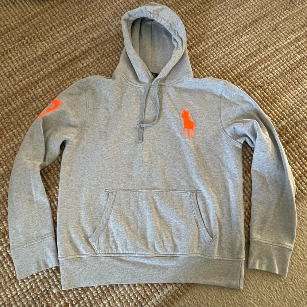 POLO RALPH LAUREN MENS HOODIE GREY L
